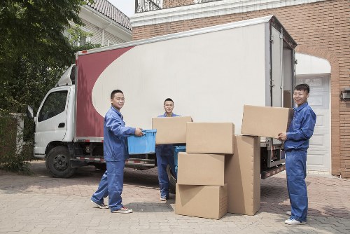 Customer payment and booking paperwork for a UK removals service