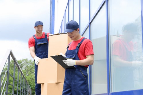 Packing boxes and furniture for removals in Strand