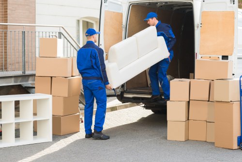 Furniture removals truck prepared for a Strand relocation