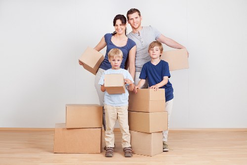 Eco-friendly packing boxes in Strand with labels and wrapping materials