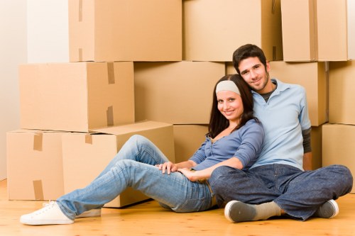 Professional moving truck in Strand for office moves